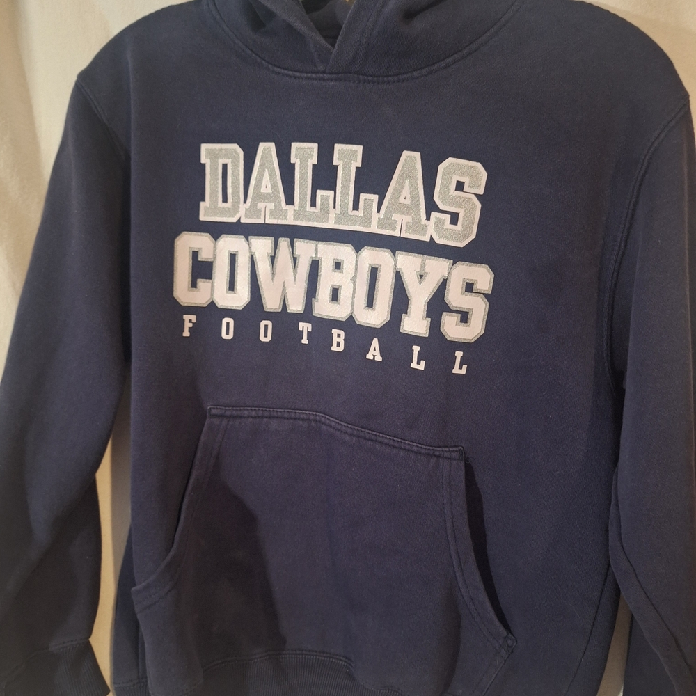 NFL Dallas Cowboys Hoodie - Navy and White